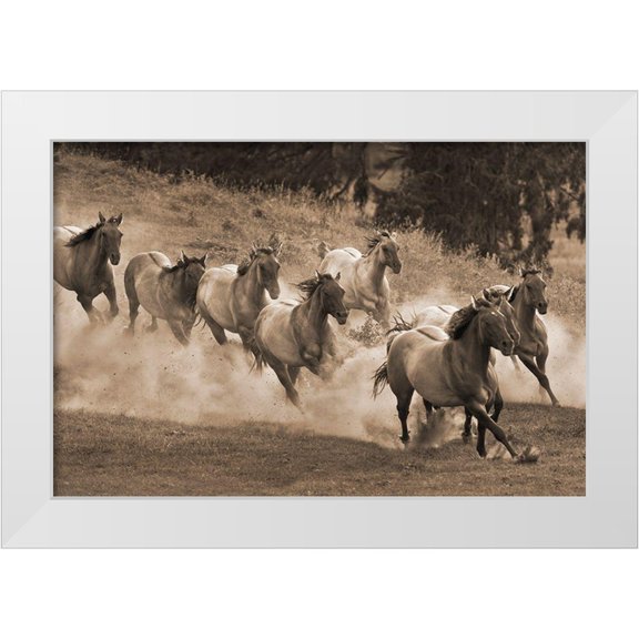 Dawson, Robert 14x11 White Modern Wood Framed Museum Art Print Titled - Leader of the Pack