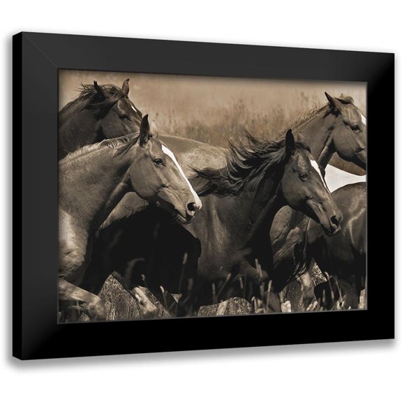 Dawson, Robert 14x12 Black Modern Framed Museum Art Print Titled - Middle of the Pack