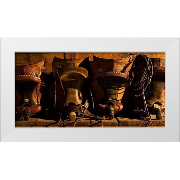 Dawson, Robert 14x9 White Modern Wood Framed Museum Art Print Titled - Saddle Row