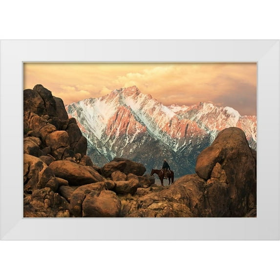 Dawson, Robert 18x13 White Modern Wood Framed Museum Art Print Titled - Sierra Morning