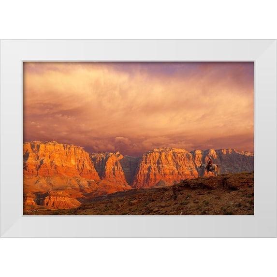Dawson, Robert 32x23 White Modern Wood Framed Museum Art Print Titled - Out of the West