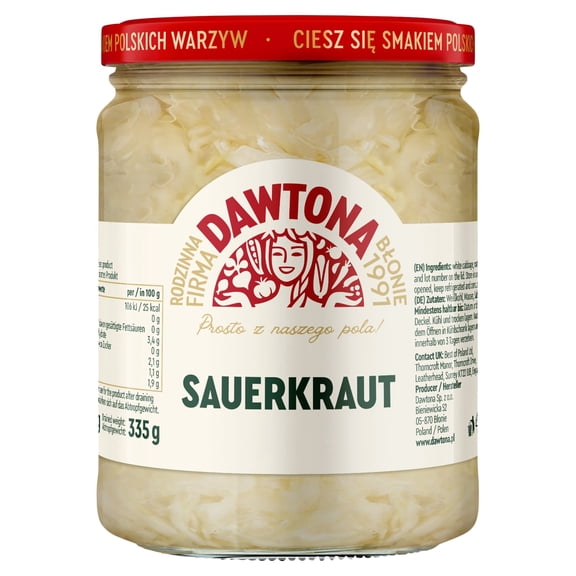 Dawtona Sauerkraut 500G, Imported from Britain