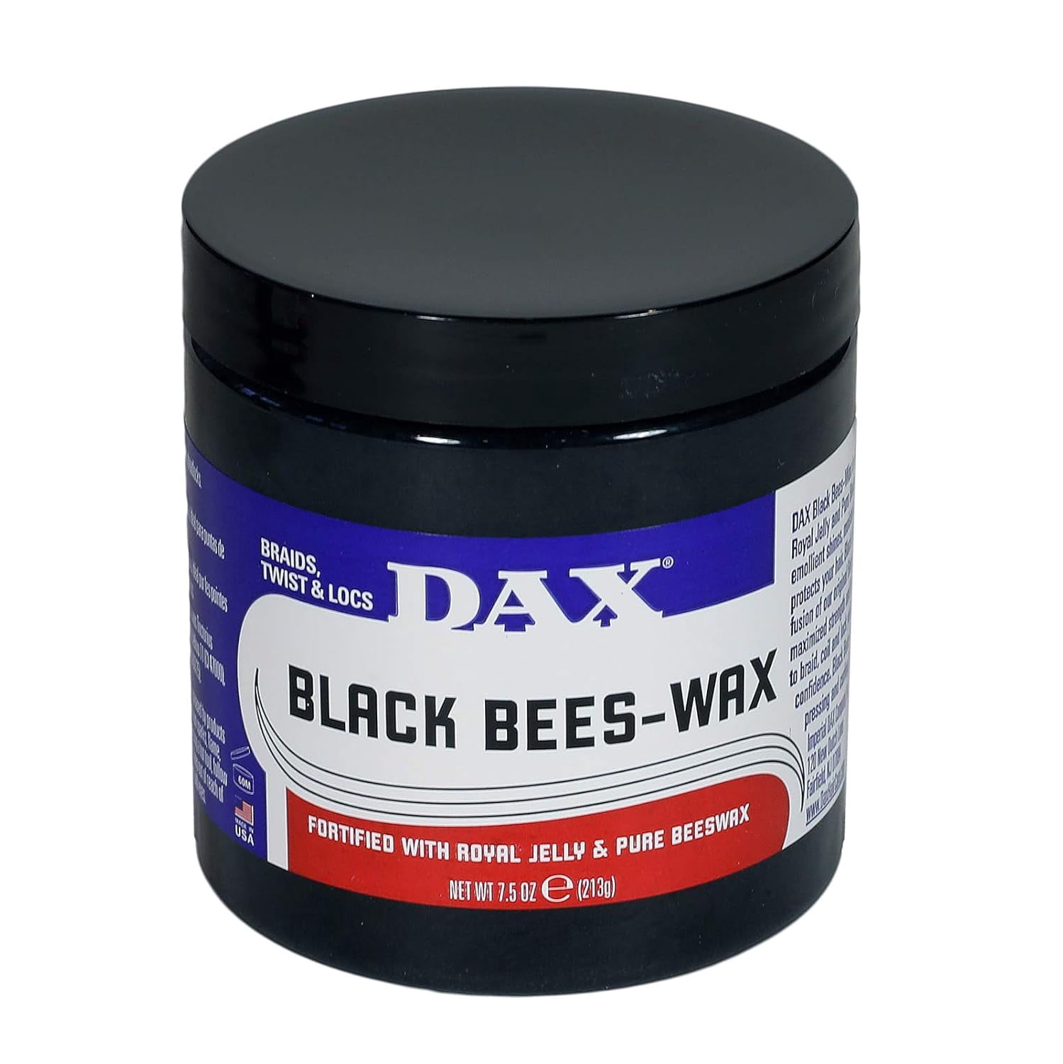 Dax Black Royal Jelly Pure Bees Wax, 7.5 Oz, 6 Pack