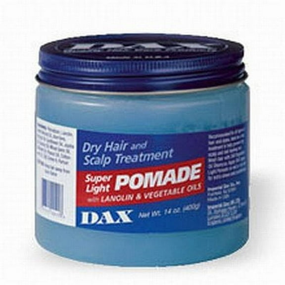 Dax Pomade Super Light 14 oz. Jar (Blue) (414ml) (2 Pack)