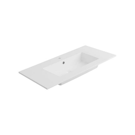 DAX Toscana Vanity Basin Gloss Finish 36 Inches Single Bowl