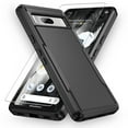 thumbnail image 1 of Daxi Google Pixel 7A Case with Screen Protector - Military Grade Rugged Phone Case -Black, 1 of 7