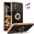 thumbnail image 1 of Daxi for Samsung Galaxy A14 with Ring Stand, 360 Degree Rotation Magnetic Phone Case -Black, 1 of 16