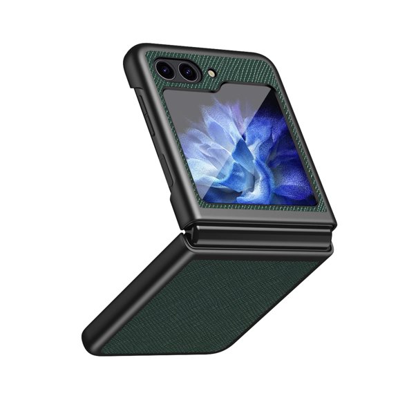 Daxi for Samsung Galaxy Z Flip 5 2023 Ultra-thin Flip Design Full Body Protection Shock Absorption -Green