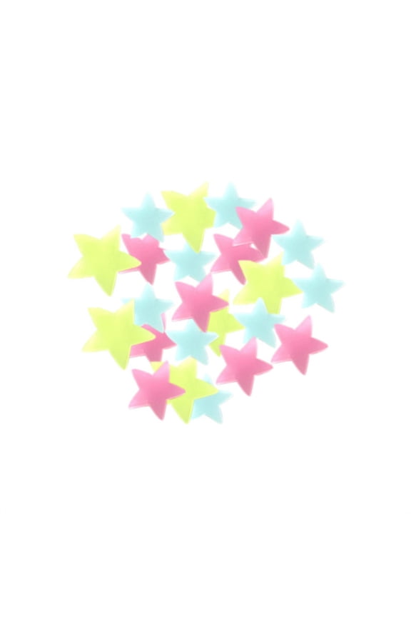 100PCS 3D Stars Wall Stickers Glow In The Dark Luminous Fluorescent For Home Decoration