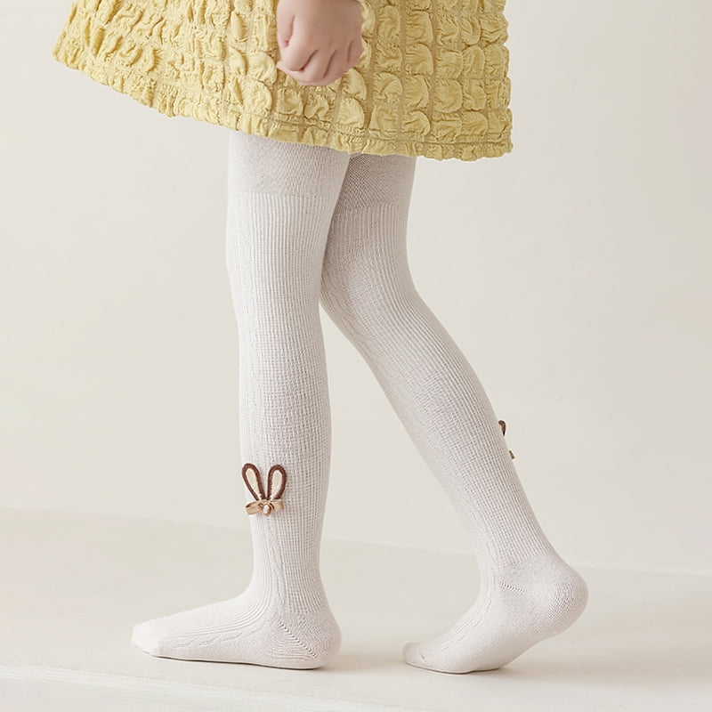 Toddler / Kid Colorblock Daisy Embroidered Pantyhose Tights