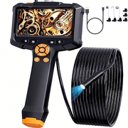Daxiongmao Borescope Endoscope Camera with Light, 1080P HD 4.3" Screen 16.5ft Cable Inspection Camera
