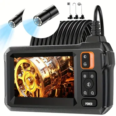 Daxiongmao 4.3" LCD Screen IP67 Waterproof Borescope Endoscope Camera with Light, 1080P HD Inspection Camera, Snake Camera, 16.5ft Endoscope Camera, Gadgets for Men