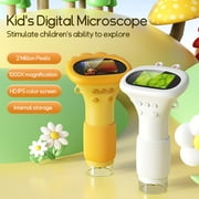 Daxiongmao Microscope for Kids, 1000X Portable Labsters Microscope with Photo and Video, Handheld Microscopes, Pocket Microscope, Science Kits for Kids Over 3 Years Old