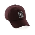 thumbnail image 1 of Daxton 3D Custom Alphabet AZ Letter Numbers Initial Baseball Dad Hat- Burgundy, Letter M, 1 of 3