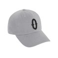 thumbnail image 1 of Daxton 3D Vintage Custom Number Low Profile Adjustable Baseball Dad Hat Cap, Light Grey Black, 0, 1 of 2
