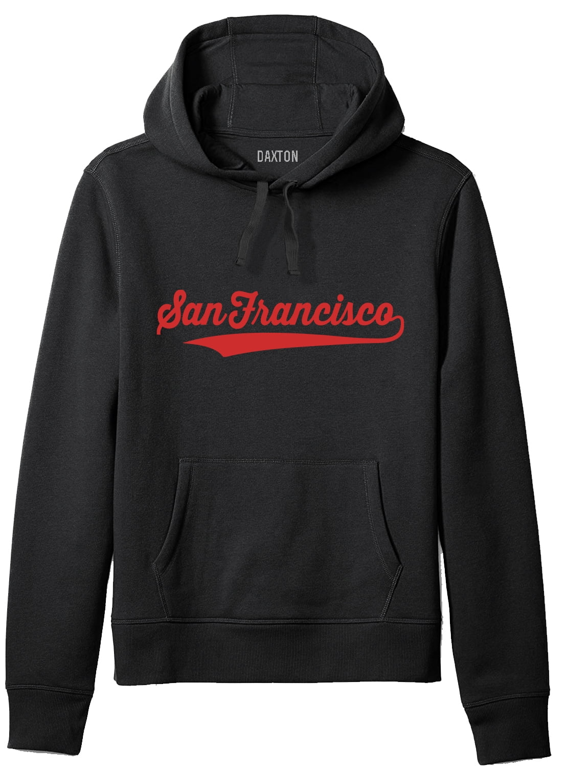 Daxton Unisex Pullover Hoodie - USA Cities & States Script, Fleece Sweatshirt
