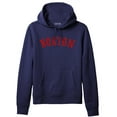 thumbnail image 1 of Daxton Adult Unisex Pullover USA Cities States Comfort Hoodie Fleece Sweatshirt, Boston Navy Red, Large, 1 of 1