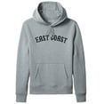 thumbnail image 1 of Daxton Adult Unisex Pullover USA Cities States Comfort Hoodie Fleece Sweatshirt, East Coast Hgray Black, Large, 1 of 1