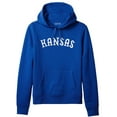 thumbnail image 1 of Daxton Adult Unisex Pullover USA Cities States Comfort Hoodie Fleece Sweatshirt, Kansas Royal White, Medium, 1 of 1