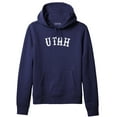 thumbnail image 1 of Daxton Adult Unisex Pullover USA Cities States Comfort Hoodie Fleece Sweatshirt, Utah Navy White, Large, 1 of 1