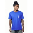 thumbnail image 1 of Daxton Adult Unisex Royal Tshirt Custom White Old English Numbers and Letters, Letter J, Medium, 1 of 2