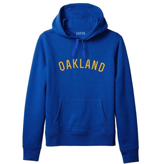 Daxton Adult Unisex Soft Pullover USA Cities States Comfort Hoodie Fleece Sweatshirt, Oakland Royal Gold, 2XL