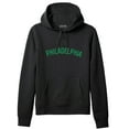 thumbnail image 1 of Daxton Adult Unisex Soft Pullover USA Cities States Comfort Hoodie Fleece Sweatshirt, Philadelphia Black Green, 2XL, 1 of 2
