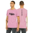 thumbnail image 1 of Daxton Adult Unisex Tshirt Alabama Script with a Vertical in the Middle Back, Pink Black, Medium, 1 of 3