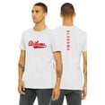 thumbnail image 1 of Daxton Adult Unisex Tshirt Alabama Script with a Vertical in the Middle Back, White Red, 3X-Large, 1 of 3