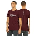 thumbnail image 1 of Daxton Adult Unisex Tshirt Arizona Script with Phoenix Vertical on the Back, Burgundy White, M, 1 of 3