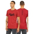 thumbnail image 1 of Daxton Adult Unisex Tshirt Atlanta Script with Georgia Vertical on the Back, Red Royal, 2XL, 1 of 3