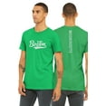 thumbnail image 1 of Daxton Adult Unisex Tshirt Boston Script with Massachusett Vertical on the Back, Kelly White, XS, 1 of 3