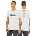thumbnail image 1 of Daxton Adult Unisex Tshirt California Script with Vertical on the Back, White Black, 3XL, 1 of 1