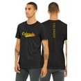 thumbnail image 1 of Daxton Adult Unisex Tshirt Colorado Script with Vertical on the Back, Black Gold, S, 1 of 3