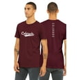 thumbnail image 1 of Daxton Adult Unisex Tshirt Colorado Script with Vertical on the Back, Burgundy White, XS, 1 of 3