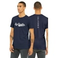 thumbnail image 1 of Daxton Adult Unisex Tshirt Los Angeles Script with California Vertical on the Back, Navy White, 3XL, 1 of 3