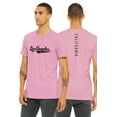 thumbnail image 1 of Daxton Adult Unisex Tshirt Los Angeles Script with California Vertical on the Back, Pink Black, 3XL, 1 of 3