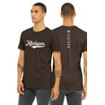 thumbnail image 1 of Daxton Adult Unisex Tshirt Michigan Script with Vertical on the Back, Brown White, 3XL, 1 of 3
