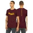 thumbnail image 1 of Daxton Adult Unisex Tshirt Minnesota Script with Vertical on the Back, Burgundy Gold, 2XL, 1 of 3