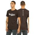 thumbnail image 1 of Daxton Adult Unisex Tshirt Montana Script with Vertical on the Back, Brown White, 2XL, 1 of 3