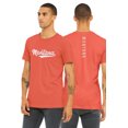 thumbnail image 1 of Daxton Adult Unisex Tshirt Montana Script with Vertical on the Back, Coral White, L, 1 of 3