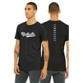 thumbnail image 1 of Daxton Adult Unisex Tshirt Nashville Script with Tennessee Vertical on the Back, Black White, XL, 1 of 3