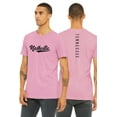 thumbnail image 1 of Daxton Adult Unisex Tshirt Nashville Script with Tennessee Vertical on the Back, Pink Black, XS, 1 of 3