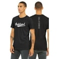 thumbnail image 1 of Daxton Adult Unisex Tshirt New York Script with Vertical on the Back, Black White, L, 1 of 3