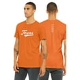 thumbnail image 1 of Daxton Adult Unisex Tshirt Texas Script with Vertical on the Back, Orange White, M, 1 of 3