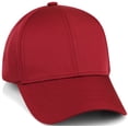 thumbnail image 1 of Daxton Air Cool Tech Hat Ventilated Micro Holes Structured High Profile Baseball Cap, Red, 1 of 7