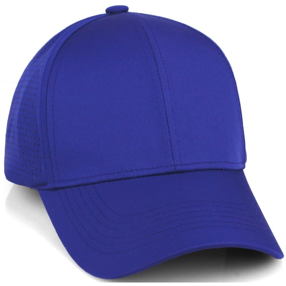 Daxton Air Cool Tech Hat Ventilated Micro Holes Structured High Profile Baseball Cap, Royal