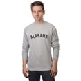 thumbnail image 1 of Daxton Alabama Sweatshirt Athletic Fit Pullover Crewneck French Terry Fabric, Hth Gray Sweatshirt  Black Letters,  S, 1 of 3