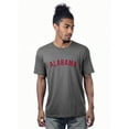 thumbnail image 1 of Daxton Alabama Tshirt Premium Basic Short Sleeves Crew Neck Tee, Charcoal Red, Medium, 1 of 2