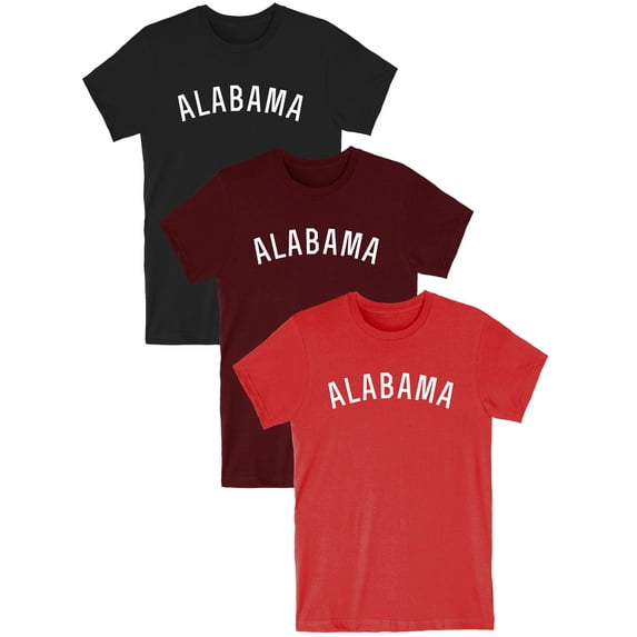 Daxton Alabama Tshirt Premium Basic Short Sleeves Crew Neck Tee